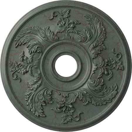 Ekena Millwork Acanthus Twist Medallion (Canopies up to 8 3/8"), 23 5/8"OD x 4 5/8"ID x 1 7/8"P, Cloud Burst CM23ACCBC